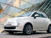 Fiat 500 in Perlmutt Funk weiss