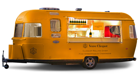 Streetfood exclusiv: Rolling Diner von Veuve Clicquot