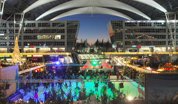 Weihnachtsmarkt am Flughafen: X-MAS-Shoppen, Schlemmen und Eisstock Schiessen