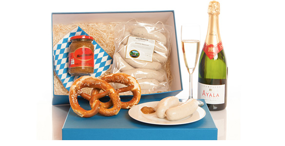 Holnburgers neuer Weißwurst-Clou: Gourmet-Paket mit Champagner-Weißwürsten