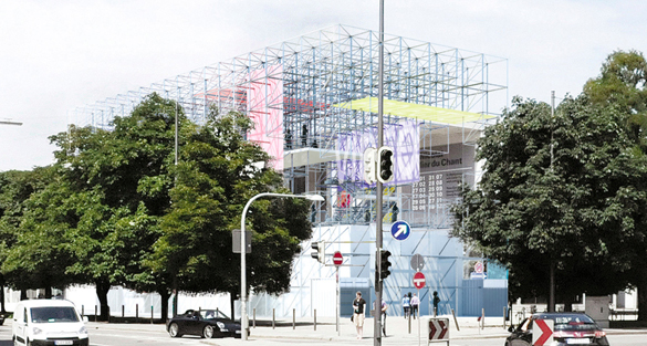 Pinakothek der Moderne wird umgebaut: Temporärer Ausstellungsbau SCHAUSTELLE