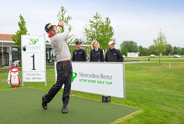 Mercedes-Benz After Work Golf Cup: Opening mit Beckenbauer & Siem in München