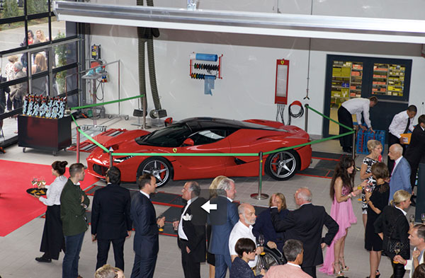 Weltweit größte Ferrari-Vertretung: Saggio lud zur Auto-Party