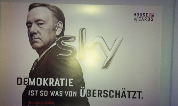 Deutschlandpremiere von ‚House of Cards‘ in Münchner Szenelokal