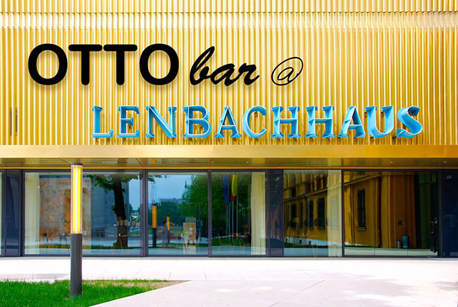 Zuletzt stand die Otto Bar zur Kunstbiennale 2017 auf der Dachterrasse des Hotel Gabrielli in Venedig. Jetzt im Garten des Lenbachhaus