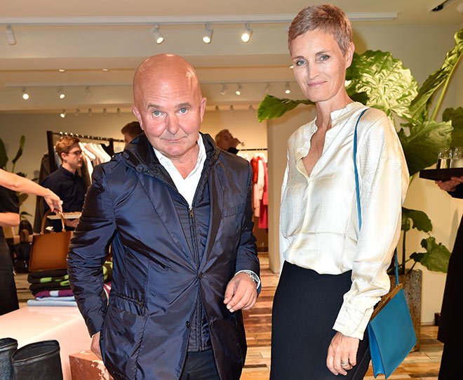 Kunstsammler Karen und Christian Boros sind seltene Gäste in München. Celine Boutique Opening in der Maximilianstrasse Foto: Sabine Brauer v. BrauerPhotos