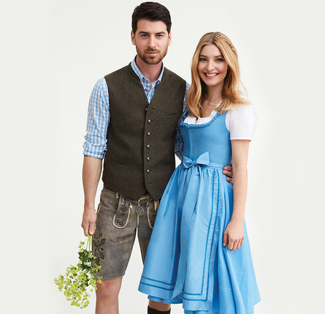 Außergewöhnliche Dirndl-Farben: Ob Schiefergrau, Alpenrose, Malve, Kaktus, Enzian, Salbei, Taupe oder Kirsche - jede Farbe ist ein Hingucker!