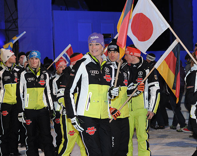 Letzte dt. Siegerin 2010 Maria Höfl-Riesch in Garmisch. Fotocredit: Wolfgang Breiteneicher, SchneiderPress