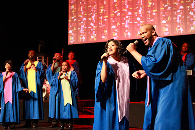 Original USA Gospel Singers im Gasteig. Fotocredit: Frank Serr Showservice Int.