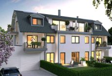 Stadtvilla in Allach: Exklusive Dachwohnung mit Deckenhöhen wie beim Altbau