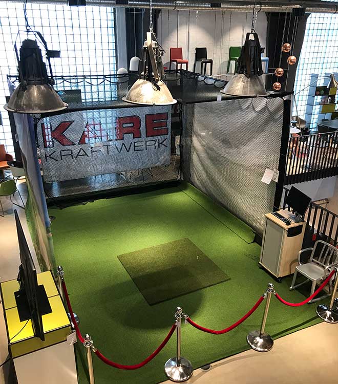 Golfsimulator im Kare Kraftwerk