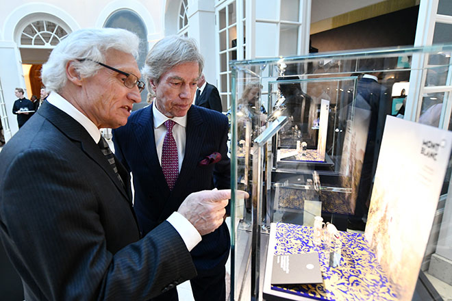 Luitpold und Leopold von Bayern kamen gerne zu diesem Kunstevent von Montblanc in die Residenz. Fotocredit: Jörg Koch, GettyImages