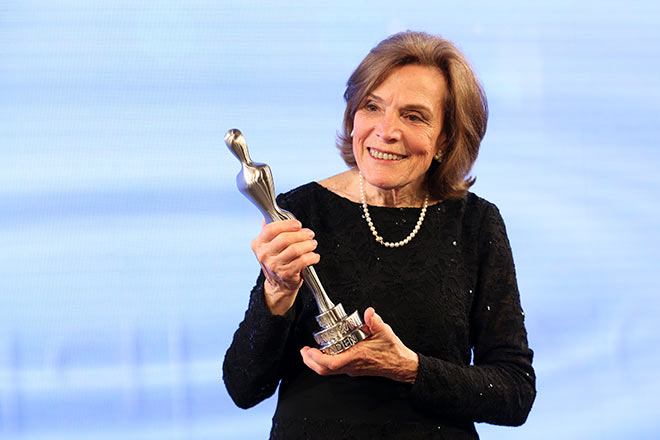 Die US-amerikanische Ozeanografin und Umweltaktivistin Sylvia Earle erhielt für den Schutz der Meere den Gala Spa Awards „Special Prize“. Eine Auszeichnung für Persönlichkeiten, die sich um den Schutz der Ressource Wasser verdient gemacht hatten. Fotocredit: Gisela Schober, GettyImages