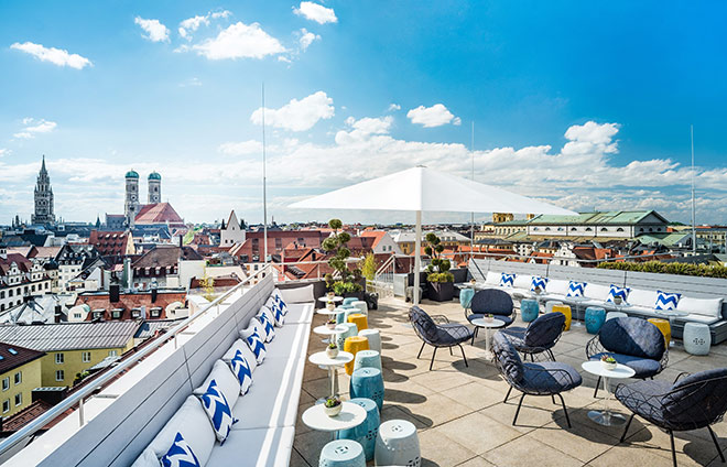 Hier sieht man die Handschrift von böhmler im Tal, welche für die 'neue' Dachterrasse des Mandarin Orientals verantwortlich waren. Fotocredit: Gerrit Meier