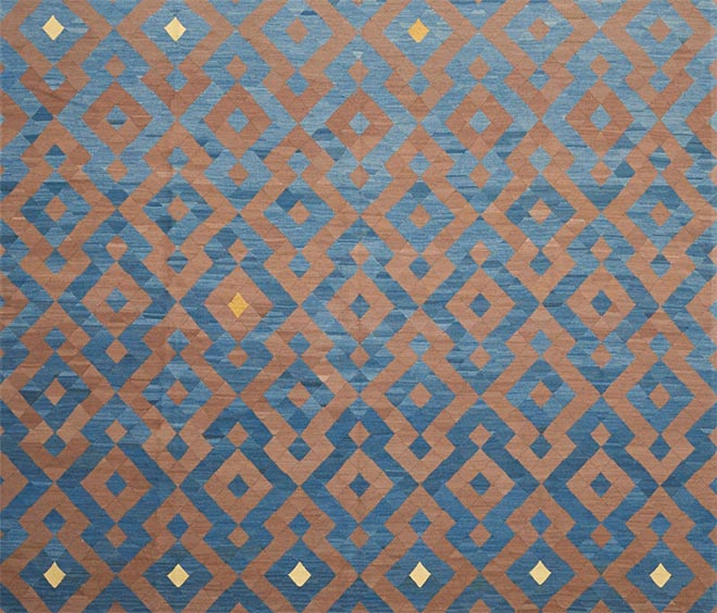 Ein Spiel mit expressiven geometrischen Mustern zeigt der Teppich TE aus der GEOMETRY COLLECTION.