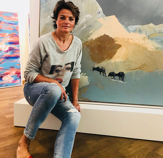 Malerin Simone Opdahl ist neu in der Münchner Kunstszene