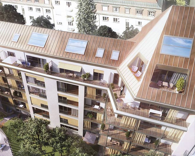 Dem Himmel ganz nah: eine Penthouse-Wohnung über drei Etagen. Fotocredit: neubaukompass.de