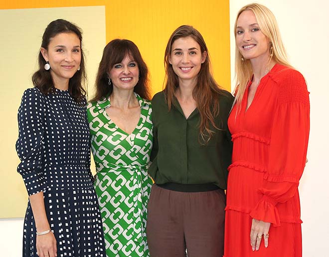 Ladies Lunch für die Kunst (v.l.n.r.): Felicitas Vogdt, Dr. Sonja Lechner, Milana Schoeller und Petra Winter. Fotocredit: Gisela Schober/Getty Images