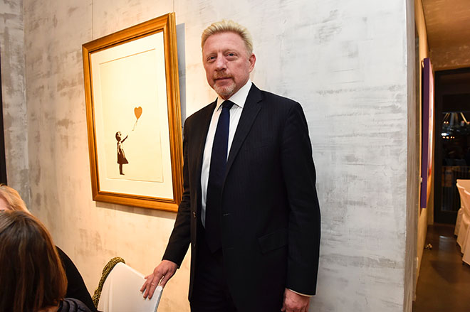 Boris Becker meets Bansky und kam dafür extra nach München. Foto: BrauerPhotos / S.Brauer