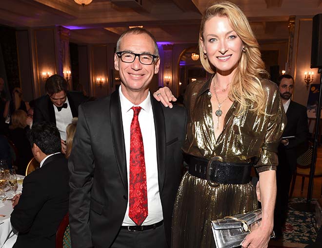 Prof. Arnon Afek mit Lilly Prinzessin zu Sayn Wittgenstein Berleburg in St. Moritz. Foto: BrauerPhotos / G.Nitschke