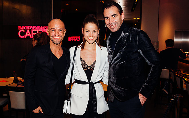 Model Agent Armin peyman mt Pauline Schüler und Gastronom Michael Wilhelmer beim Carnevale di Venezia. Fotocredit: Stefan J. Wolf