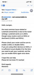 Landroid Support / Hotline