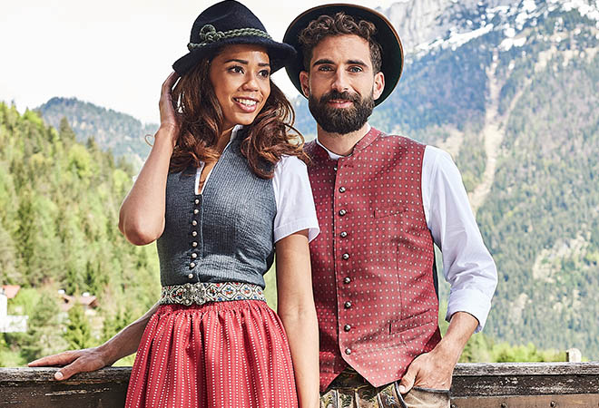 Oktoberfest Mode Trend 2019: Das Schürzenband ist ein integrierter Stretchgürtel der mit einer Schließe geschlossen wird. Fotocredit: Michael Tinnefeld, API