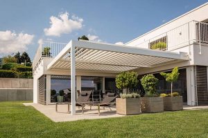 Pavillon mit modularem Dachsystem ist im Trend