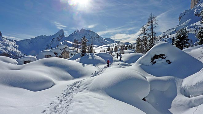 Abseits der Pisten von Cortina