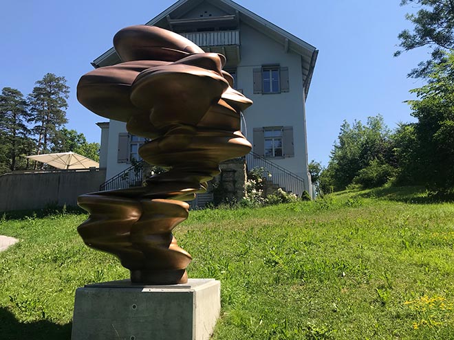 2019 wurden viele Tony Cragg Skulpturen als Sonderausstellung im Franz Marc Museum gezeigt.