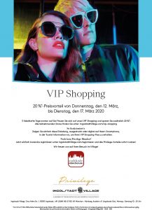 VIP Shopping Aktion @Ingolstadt Village ANZEIGE