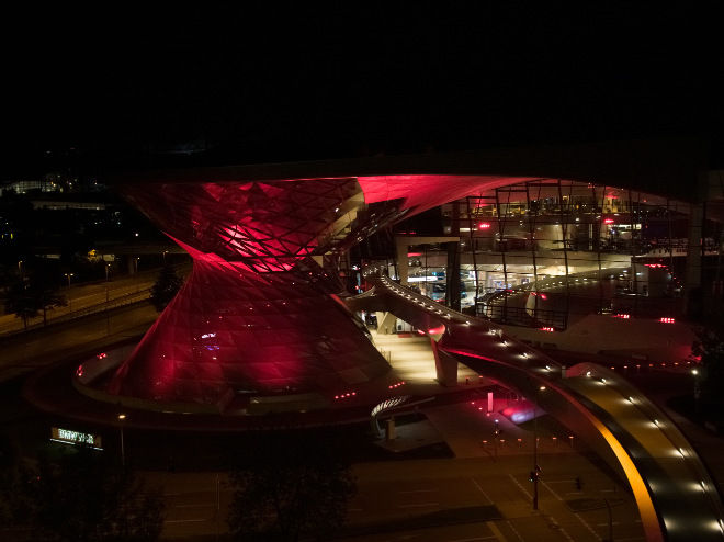 Die BMW Welt ist vorerst täglich von 8 bis 20 Uhr zugänglich. Fotocredit: BMW Welt