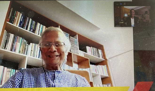 2006 erhielt der indische Wirtschaftsfachmann Muhammad Yunus mit seiner Grameen-Bank für Mikrokredite den Friedensnobelpreis. Screenshot ISPO