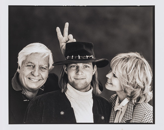 Gunter Sachs mit Jeff Dunas und Mirjam Sachs. Fotocredit: Jeff Dunas