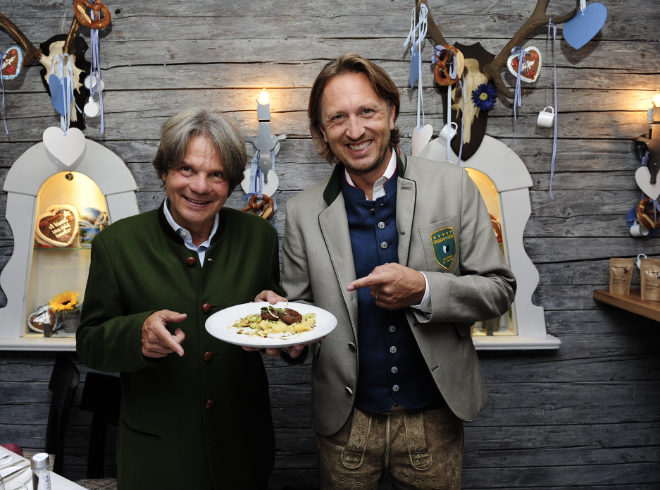 Michael Käfer und Thomas Isermann vom Münchner Start-up Greenforce machten uns auf die veganen Pflanzerl Appetit!