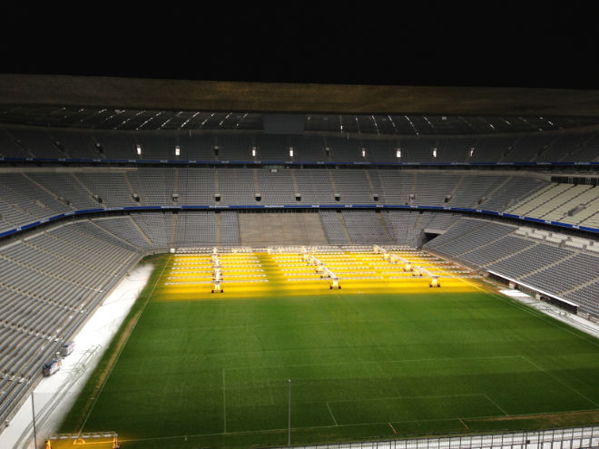 Eigentlich ist die Allianz-Arena für 70.000 Zuschauer ausgelegt. Fotocredit: EM