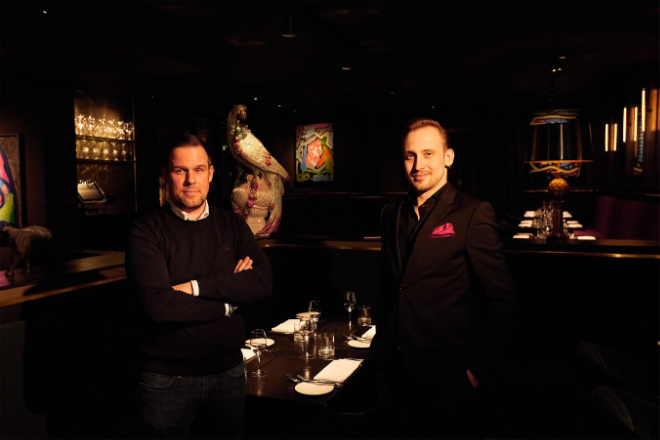 'The Grill' Gastgeber Lars Piwitt (li.) mit Restaurantleiter Stefan Cyrol 