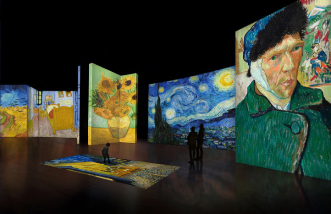 Kunstwerke als digitale Reise in das Leben und Werk des Fin-de-siecle Künstlers Vincent van Gogh. Fotocredit: Grande Exhibitions