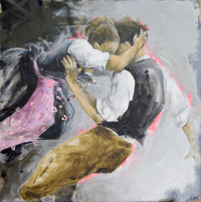 Ein Bild von Künstlerin Stefanie Dirscherl. Sie ist gleich am ersten ART MUC Re:Start Wochenende im Lichthof zu sehen!