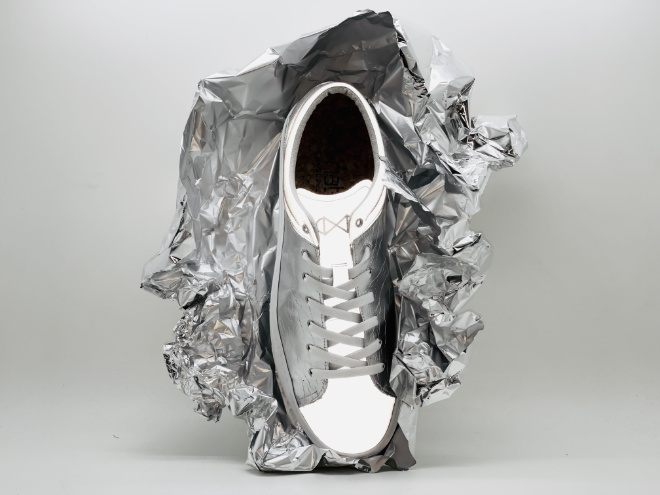 nat-2-Sneaker mit recycelten Alumiunium beim Förderpreis Design der Landeshauptstadt München