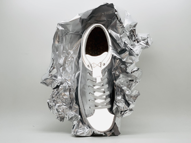 nat-2-Sneaker mit recycelten Alumiunium beim Förderpreis Design der Landeshauptstadt München