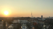 Sonnenuntergang-Muenchen-Schwabinger-Tor