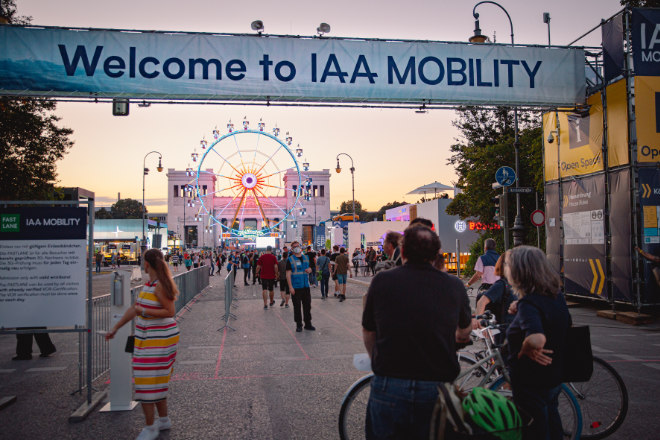 Alle markanten Plätze in München werden wieder Teil der IAA, u.a. Königsplatz. Fotocredit: IAA Mobility 2023