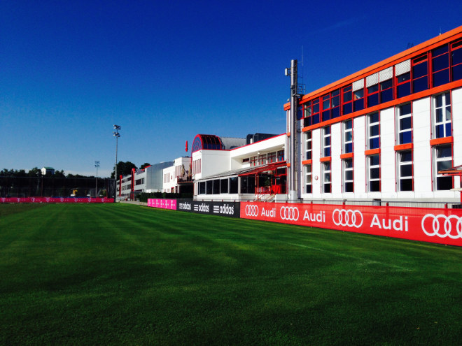 Das Trainingsgelände des FC Bayern in der Säbener Straße. Bundesliga Rückrunde steht an