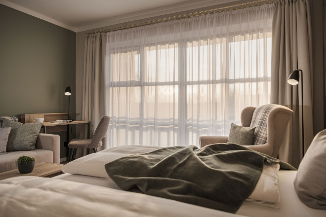 Ein Zimmer im neuen Wellness Gesundheitsresort in Bad Birnbach