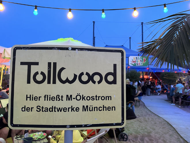 Auch beim Tollwood Winterfestival wir M-Ökostrom fließen