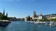 Zuerich-Quaibruecke-Fluss-Limmat