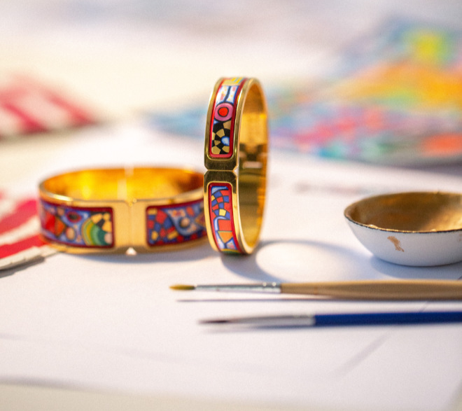 Bei der ARTMUC Kunstmesse zum ersten Mal dabei: Hundertwasser 'Spirit of Vienna', Making of. Foto by FreyWille, 2023