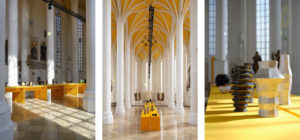 Kunsthandwerk Ausstellung in monumentaler Kirche in Landshut