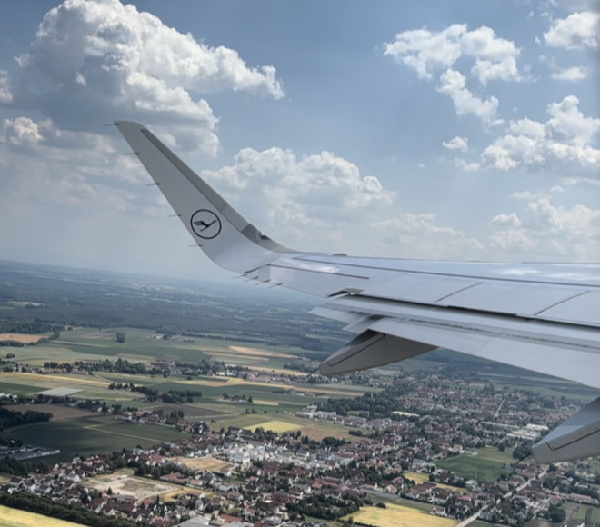 Blick auf das Erdinger Moos, wo der heutige Flughafen ist.